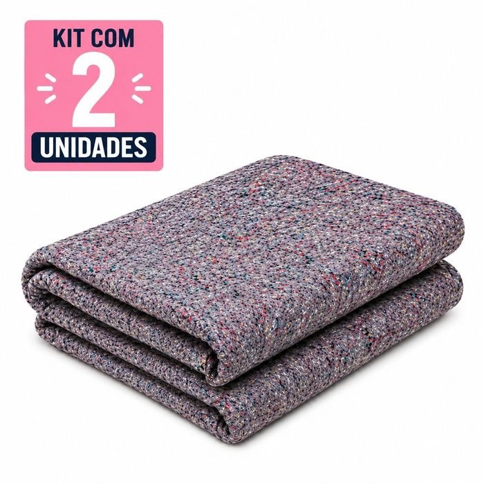 Kit 2 Peças Cobertor Manta Para Doação Grosso Simples Mudança Pet Casal Calorim