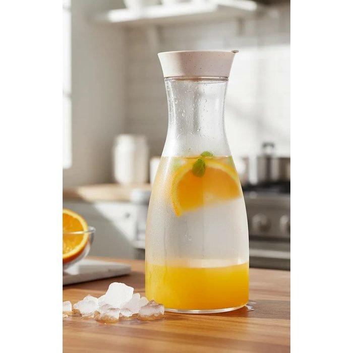 Garrafa de Água Com Tampa 1,8 Litros Geladeira Organização Hotel Pousada Suco - Plasútil