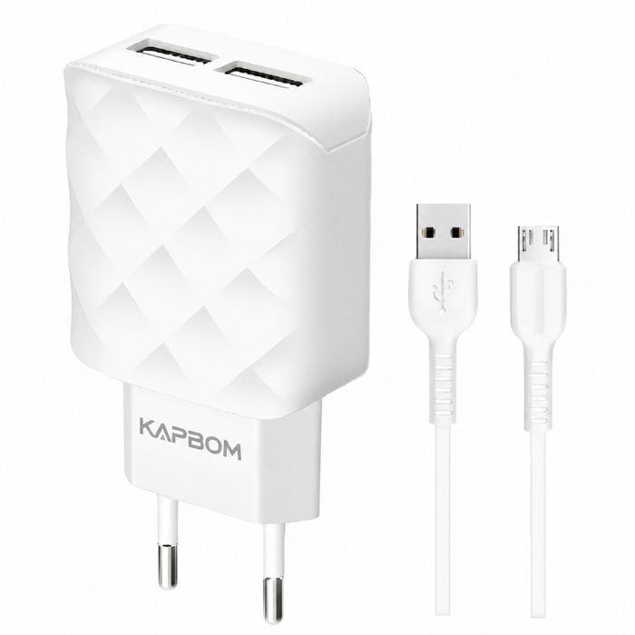 Carregador Turbo Rápido Samsung J4 J5 J6 J7 J8 A10 A01 A03 - Cabo Micro USB