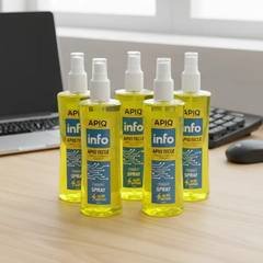 Spray Limpador De Teclado E Mouse 300 ML Apiq Info Tecle Kit 5 Unidades