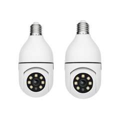 Câmeras Lâmpada Wi-Fi 360° com Visão Noturna e Controle pelo Celular – Fácil Instalação ✅
