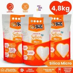 Kit  3 Areia Sílica Fina Great Pets para Gatos - 1,6 Kg