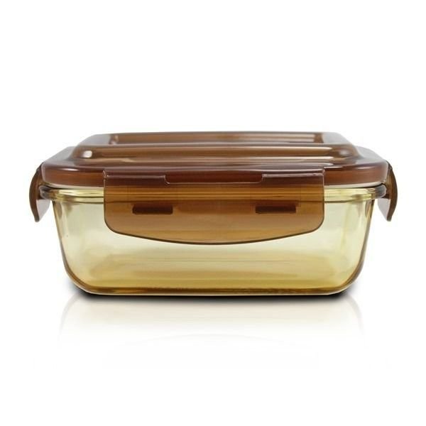 Pote de Vidro Hermético Marrom Tamanho Pequeno - Jacki Design