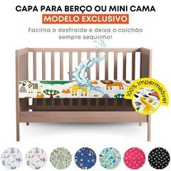 Protetor de Colchão Impermeável Capa Berço Mini Cama e Cama Pet Antixixi Macio e