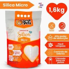 Areia Sílica Fina Great Pets para Gatos - 1,6 Kg