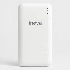 Powerbank Inova 20000mah Branco 2 Saídas Usb E Tipo-c