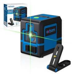 Mini Nível a laser com 2 linhas Régua profissional com suporte magnético FEPRO-NL200 EXBOM