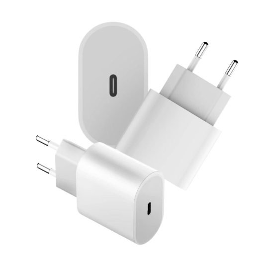 Adaptador Fonte Com 1 Saída USB-C Sem Cabo Rápido 20w