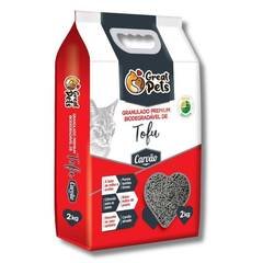 Areia Higiênica Para Gatos 2kg Biodegradável De Tofu Carvão Ativado Great Pets