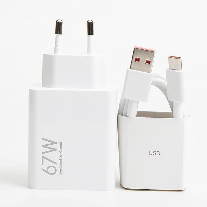 Carregador Rápido 67W Fonte e Cabo Tipo C 6A Carga Ultra Rápida Compatível Com Xiaomi