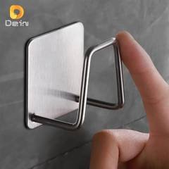 Kit 4 Aço Inoxidável Gancho Adesivo Multifuncional Suporte Porta Esponja Para Bu