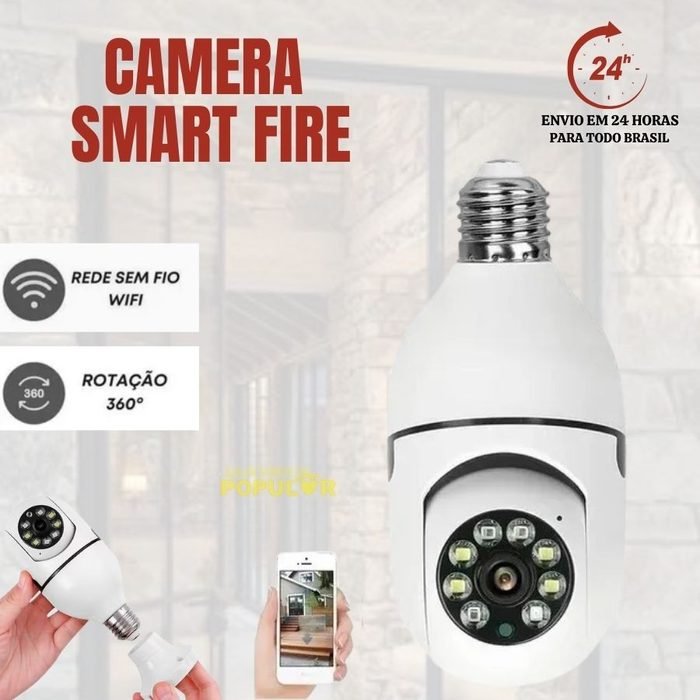 Câmera Segurança 360 Infravermelho Sem Fio Wifi Yoosee