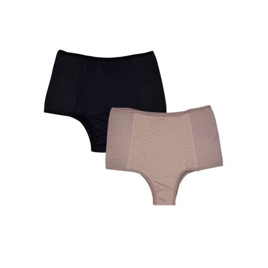 Kit 2 Calcinhas Cinta Modeladora Compressão Cós Alto Elastico