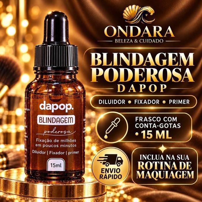 Blindagem Poderosa Dapop 15ml Diluidor Fixador e Primer para Maquiagem