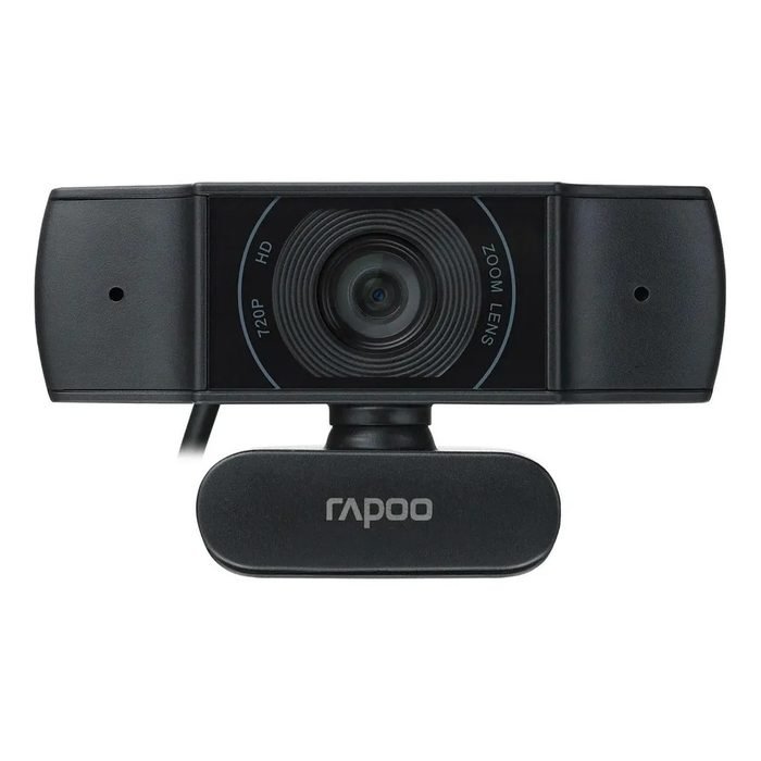 Webcam Rapoo C200 HD 720p Foco Automático Microfone Integrado Rotação 360 PC Notebook Reuniões