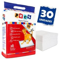 Tapete Higiênico Slim Pees Para Cães  30 Unidades  50x60cm