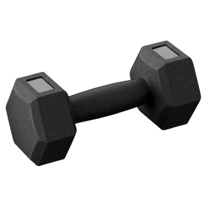 Halter Dumbell Cement Sextavado Bonafit 9kg Preto