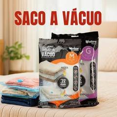Saco a Vácuo 60x80cm e 70x100cm + Bomba Para Organização Mala De Viagem - Roupas - Cobertores