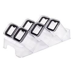 Porta Condimentos Temperos 7 Peças Cristal C/ Suporte Apoio Cozinha - Plasútil