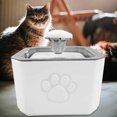 Bebedouro Fonte Automática Pets 2,5 Litros Filtro De Tripla Ação 3 Modos De Saíd