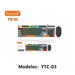 Kit Teclado e Mouse Gamer Nexsoul YTC‑03 | RGB Ergonômico Alta Durabilidade Compatível com Windows