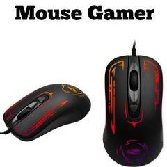 Mouse Gamer 2400 DPI 4 Botões Multicores - MG12BK - C3Tech