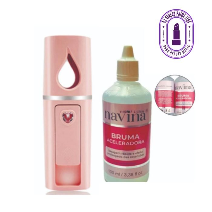 Navina: Bruma Aceleradora de Crescimento de Cílios 100ml + Nano Vaporizador para