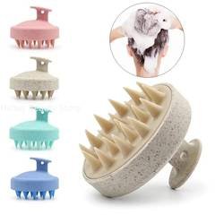 Escova De Shampoo De Silicone Massageador De Couro Cabeludo-Pente De Massagem Corporal E Cabelo , Ferramenta De Cabeleir