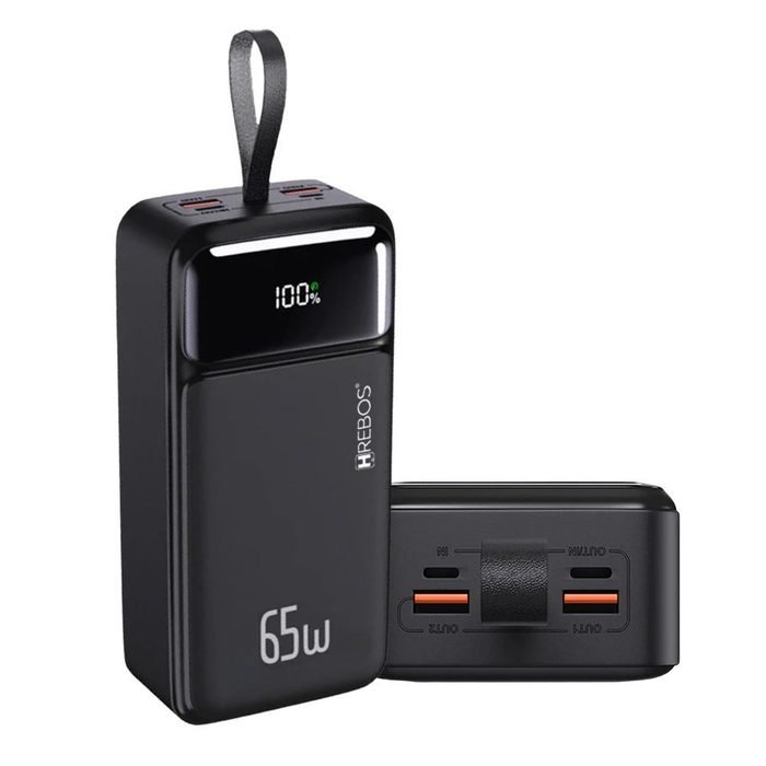 Powerbank 30.000mAh | 50.000mAh 65W Carregador Portátil Rápido para Celular, Not