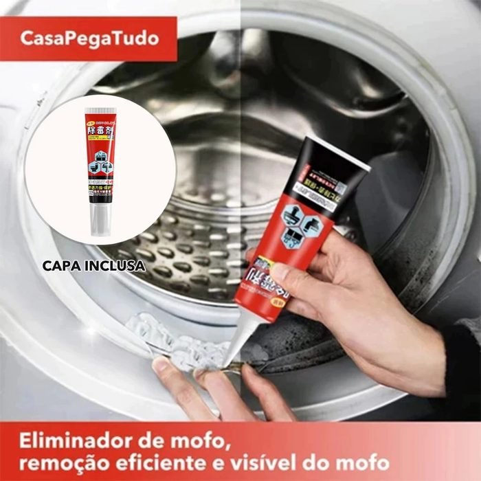 (Tampa Incluída)Gel de Limpeza Antimofo de Alta Eficiência, Pode Remover Facilmente Manchas Mais Teimosas, Proteger o am