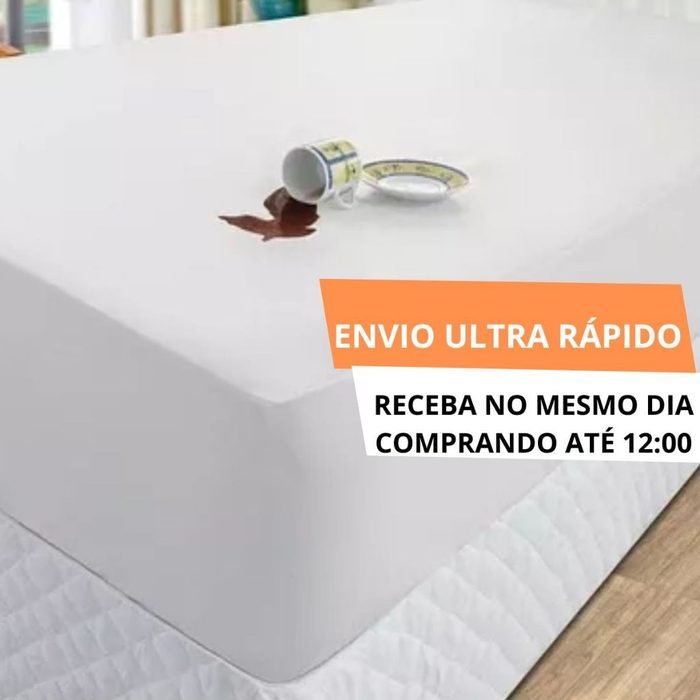 Capa Protetora Colchão Queen Impermeável Master Comfort Contra Pó, Líquido, Sujeira, Fixa Firme
