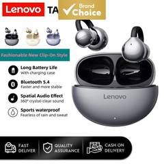 Lenovo TA410 Fones De Ouvido Bluetooth 5.4 Clip-On Abertos Longa Vida Útil Da Bateria Sem Fio Esportes Correndo Estéreo