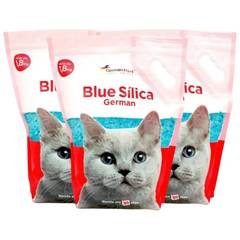 Kit 3 Areia Gatos Sílica Higiênica Germanhart Blue 1,8kg Alta Absorção Neutraliz