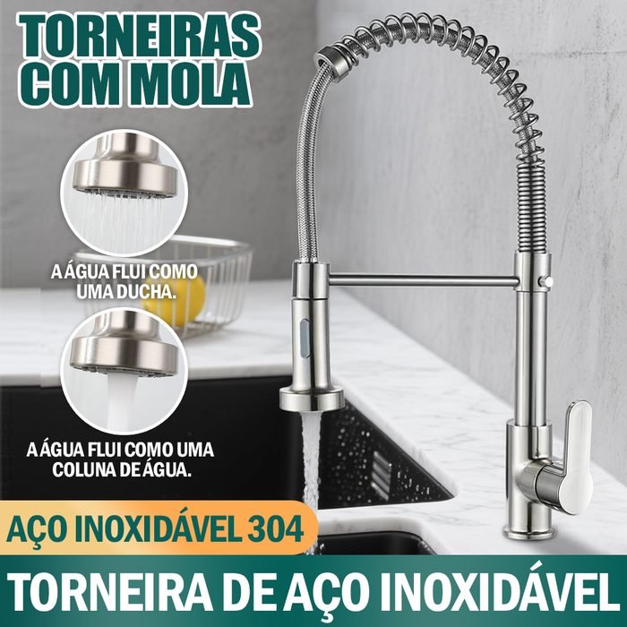 Torneira Bancada De Cozinha De Alta Qualidade Com Extensão De spray Mangueira Flexível Ajustável