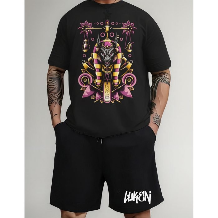 Kit Camiseta Short Moletom Conjunto Egito