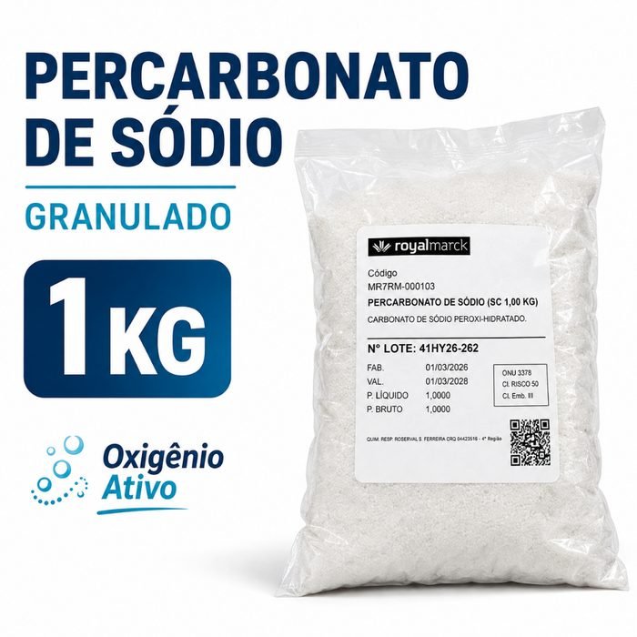 Percarbonato de Sódio 1kg Granulado Oxigênio Ativo Tira Manchas Roupas Brancas e Coloridas