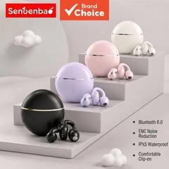 Senbenbao Q70 Fones De Ouvido Mini Clip Ear Wireless Bluetooth 5.3 ENC Com Cance