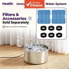Bebedouro Automático para Animais, Fonte de Água em Aço Inoxidável para Gatos, Filtro Ultra Silencioso e Duradouro,