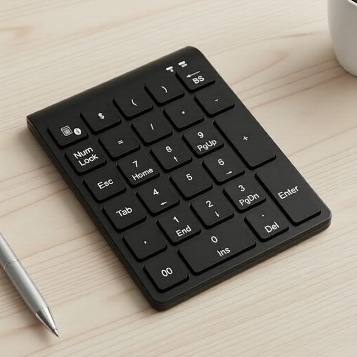 Teclado Numérico Bluetooth Portátil de 27 Teclas para Contabilidade e Digitação de Dados