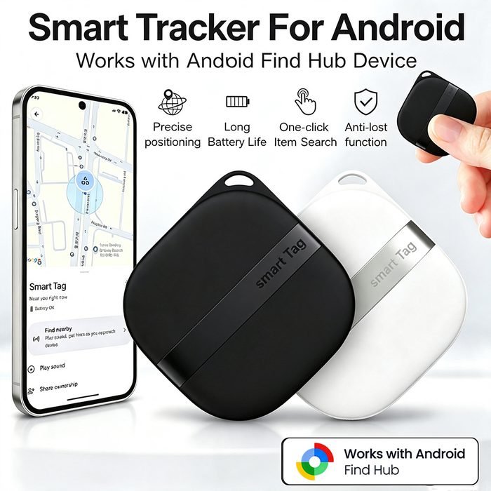 Etiqueta Inteligente Bluetooth Funciona Com Google Encontrar Meu Android Mini Localizador De Chave Anti-Perda Rastreador