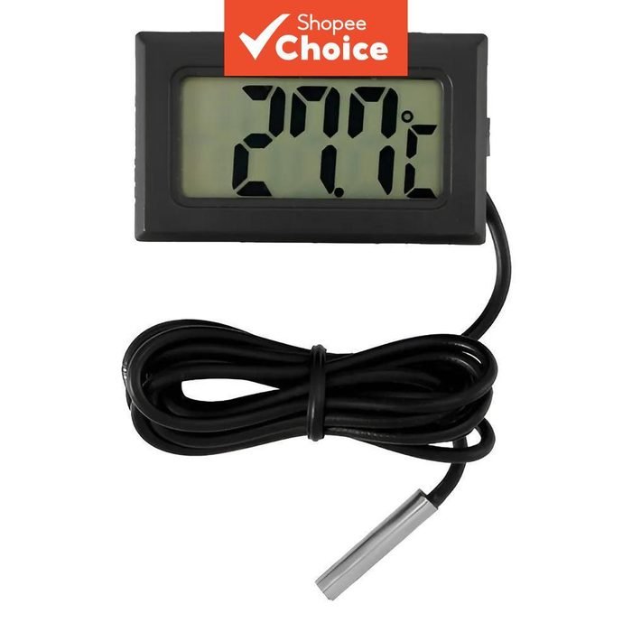 Um Conjunto De Termômetros Digitais De 10 Unidades Com Sonda , Para Incubadora De Aquário E Freezer Monitoramento De Tem