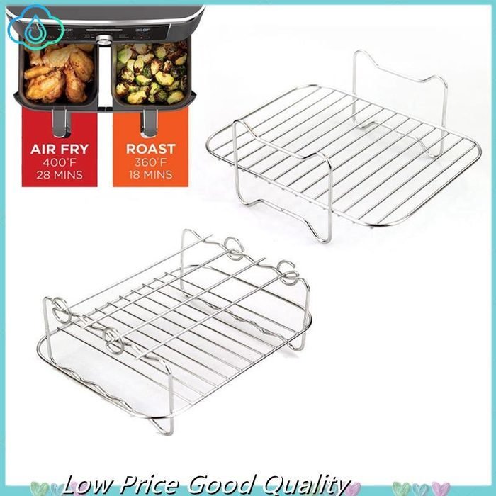 - Rack De Espeto Para Fritadeira De Ar E Vapor Grelha De Foodi De Aço Inoxidável Acessórios De Fogão De Forno De Cozinha