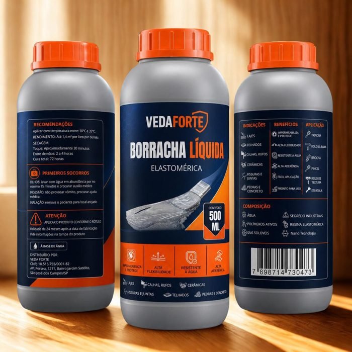 Silicone PU Líquido Borracha Elastomérica 1L Impermeabilizante vedante Alta Aderência Flexibilidade