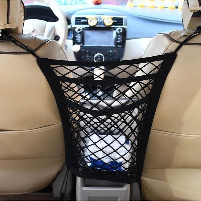 Rede para Encosto de Banco - Organizador Universal para Assentos de Carro (com 3 Camadas para Armazenamento) INFS