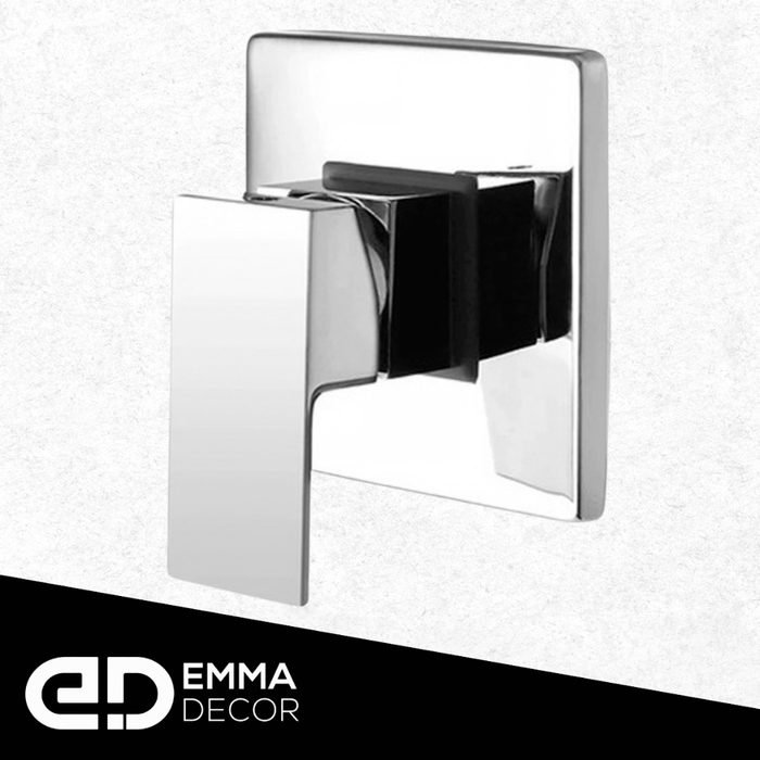 Registro Completo Inox Quadrado Chuveiro Ducha Misturador Monocomando