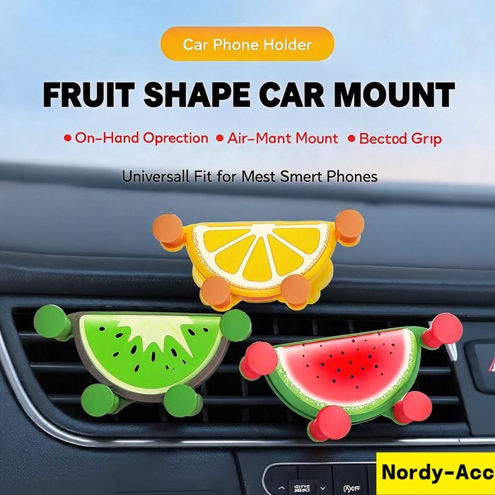 Suporte De Telefone Para Carro Com Braçadeira Automática Por Gravidade Bonito Dos Desenhos Animados-Ventilação De Ar , E