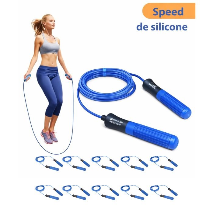 KIT 10 Corda de Pular Bonafit 2,75m Silicone Resistente – Cardio, Funcional e Pilates