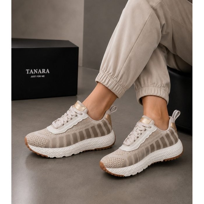 Tênis Feminino Tanara Meia Casual Sola Alta Leve Macio