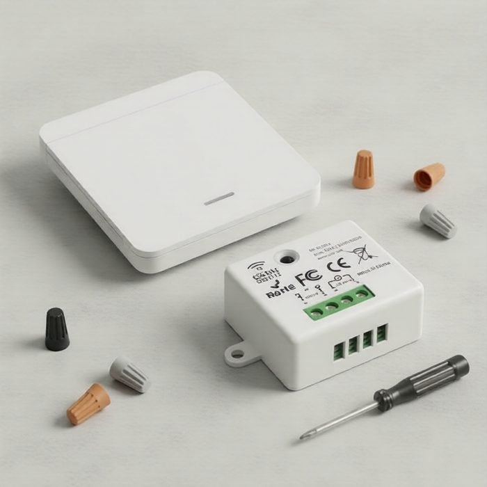 Interruptor de Parede Wireless Inteligente 1/2/3 Gangues 433MHz, Controle Remoto para Lâmpada de LED e Ventilador, Peças