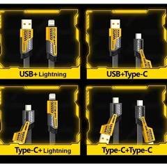 CABO USB TIPO‑C 4 EM 1 INOVA TURBO 27/65W AMARELO MD‑12785